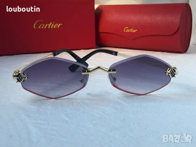 Cartier 2024 дамски слънчеви очила ромб 3 цвята, снимка 16 - Слънчеви и диоптрични очила - 47762983