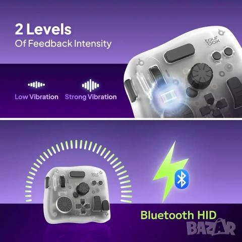 TourBox Elite Plus: Безжичен контролер за криейтив софтуер (iPad/PC/Mac), снимка 5 - Джойстици и геймпадове - 53288401