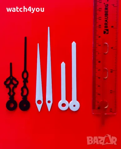 БЕЛИ СТРЕЛКИ ЗА СТЕНЕН НАСТОЛЕН ЧАСОВНИК.БЕЛИ ИЗЧИСТЕНИ КЛАСИЧЕСКИ СТРЕЛКИ ЗА СТЕННИ ЧАСОВНИЦИ.3D 3Д, снимка 2 - Стенни часовници - 50259484