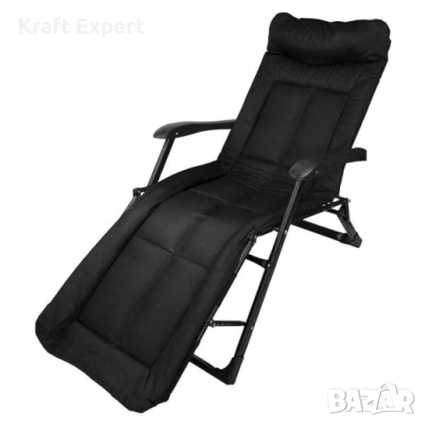 Сгъваем къмпинг стол тип шезлонг – 2в1 стол и легло, до 200 кг, снимка 2 - Къмпинг мебели - 53699118