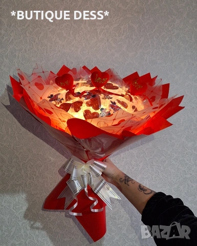 ПРОМОЦИЯ‼️Светещи, ръчно изработени букети "DESS"🦋✨️💝, снимка 6 - Подаръци за жени - 46175125