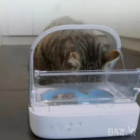 Интелигентна купа за хранене с капак, която се отваря само за „правилното“ животно , снимка 2 - Други стоки за дома - 51962059