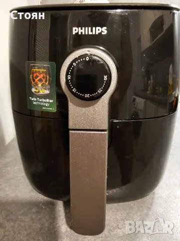 Фритюрник Philips Airfryer HD9721/10, Tehnologie Twin TurboStar, Капацитет 4.1 л , снимка 1 - Фритюрници - 48996843