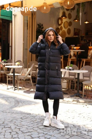 Дамско дълго якe Moncler, снимка 3 - Якета - 51466975