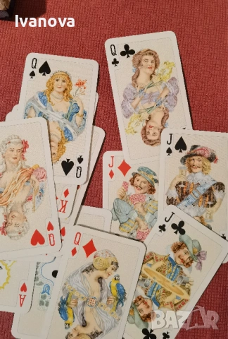 Редки ретро карти Piatnik Baroque от 1950г, снимка 3 - Карти за игра - 53893048