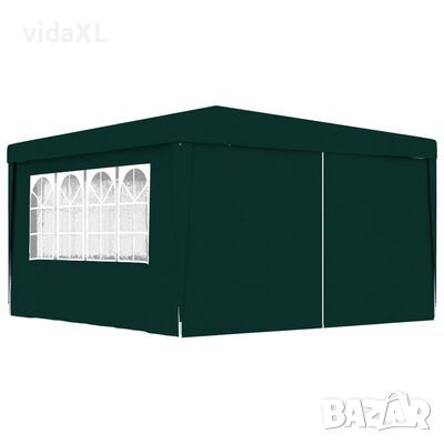 vidaXL Професионална парти шатра със стени 4х4 м зелена 90 г/м²（SKU:48536, снимка 1 - Градински мебели, декорация  - 45366604