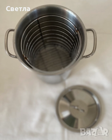 Тенджера за паста и аспержи HR1836/00AJ,специална кошница усилено дъно материал:неръждаема стомана, снимка 6 - Съдове за готвене - 52725561