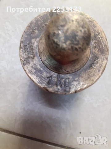 Бронзова тежест кило от Царско време, снимка 2 - Везни - 39455292