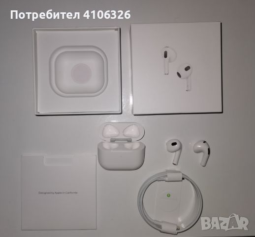 Нови airpods 3rd generation, снимка 3 - Apple iPhone - 45863151