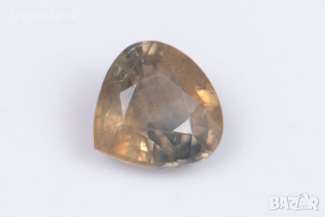 Синьо-зелен парти сапфир 0.98ct нетретиран капка шлифовка