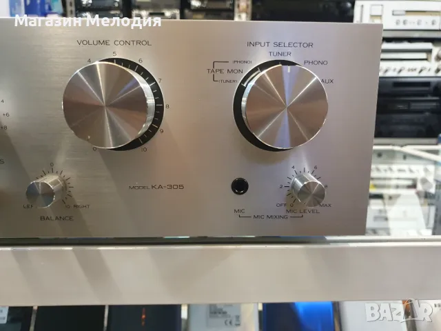 Усилвател Kenwood KA-305 Две по 55 вата на 4 ома. В отлично техническо и визуално състояние., снимка 5 - Ресийвъри, усилватели, смесителни пултове - 47832206