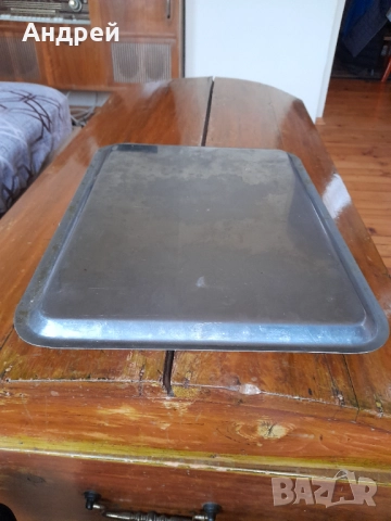 Стар неръждаем поднос,табла за сервиране, снимка 6 - Други ценни предмети - 51979005