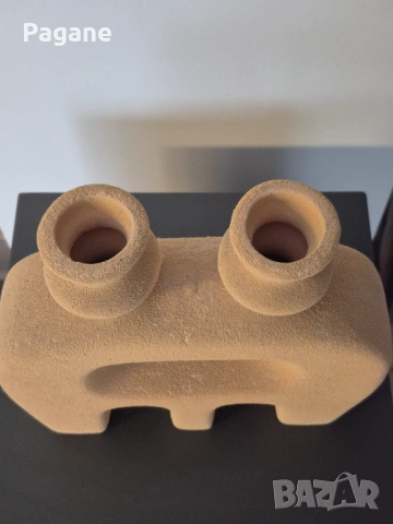 Ретро керамичен свещник  Соц Арт , снимка 2 - Антикварни и старинни предмети - 53293696