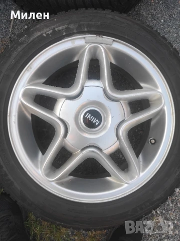 Оригинални алуминиеви джанти 6,5Jx16 за Mini с гуми 195/55/16, снимка 5 - Гуми и джанти - 50958487