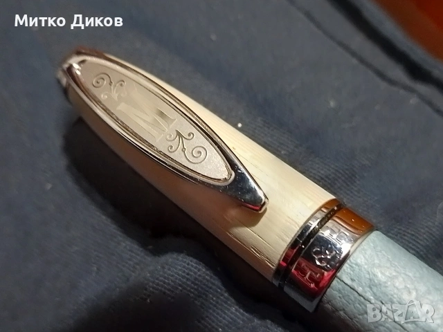 луксозна химикалка H&H серия Silvia, дърво и метал с декоративно гравиран клипс. , снимка 2 - Други - 53801443