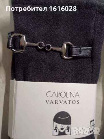 Елегантни текстилни ръкавици с тъчскрийн - Каролина Варватос., снимка 2 - Други - 52352417