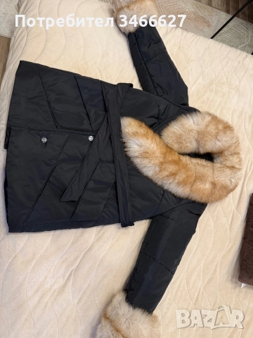 Зимно яке от естествен косъм , снимка 3 - Якета - 52913860