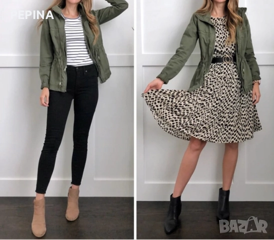 Милитъри яке Bershka, снимка 3 - Якета - 51868889