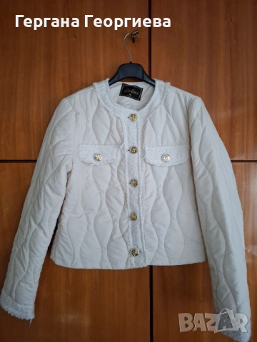 Пухено яке модел "Chanel "