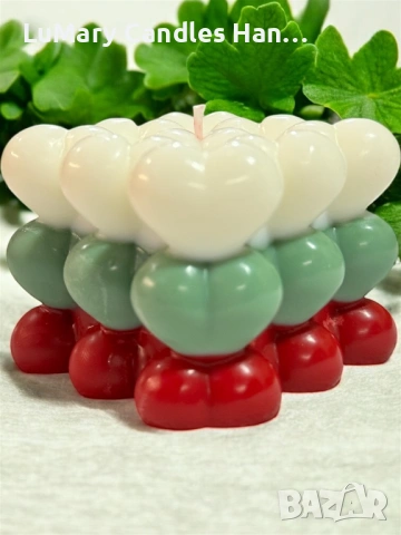 Свещ “ Българско сърце”, снимка 3 - Декорация за дома - 53225323