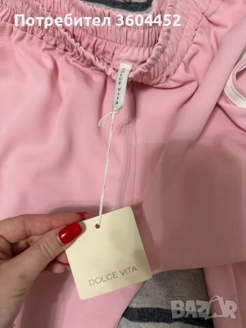 Розов сатенен комплект, снимка 3 - Комплекти - 52697771