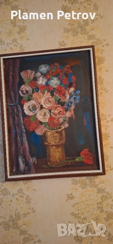 картина акварел 1855 година и др маслени бои върху лен , снимка 9 - Картини - 45914249