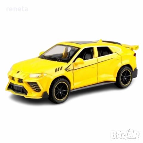 Играчка Кола, Lamborghini, Звук, Метална, Жълта, 16х6х5 см, снимка 1 - Коли, камиони, мотори, писти - 45749907