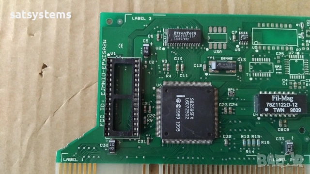 Intel EtherExpress EJMNIO-EPXISA2W 16-bit ISA Network Controller Card, снимка 7 - Мрежови адаптери - 53405380