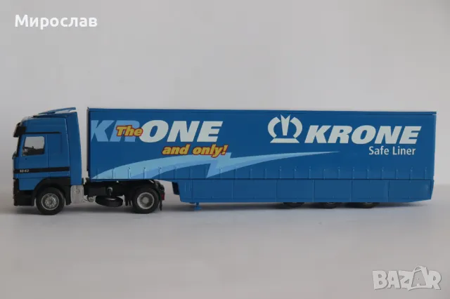 AMW 1:87 H0 MERCEDES BENZ ACTROS КАМИОН TIR МОДЕЛ ВЛЕКАЧ, снимка 1 - Колекции - 49391795