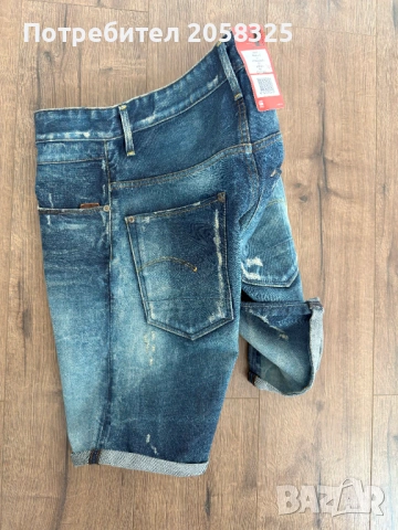 Оригинални мъжки дънкови къси гащи G-STAR - W33, снимка 7 - Къси панталони - 53976358