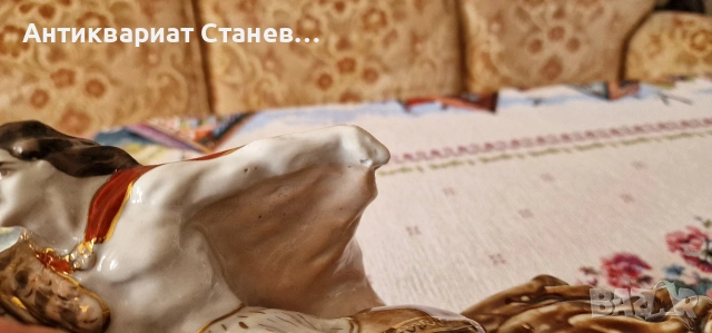 🔥 УНИКАЛНА ГОЛЯМА ПОРЦЕЛАНОВА СТАТУЕТКА – „ДАВИД САСУНСКИ“ 🔥, снимка 16 - Статуетки - 54174677