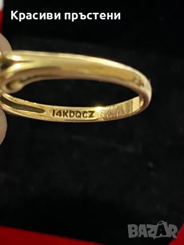 Златен дамски пръстен, снимка 3 - Пръстени - 50926125