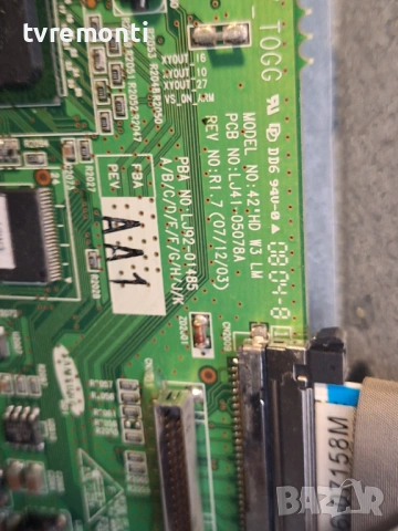 T-CONTROL BOARD LJ41-05078A   , for ,SAMSUNG PS42A456P2C 42inc DISPLAY S42AX-YB04, снимка 2 - Части и Платки - 53427930