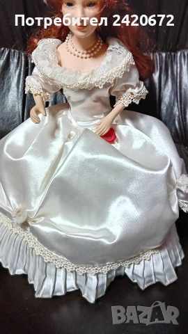 колекционерска порцеланова кукла, снимка 2 - Антикварни и старинни предмети - 53228289