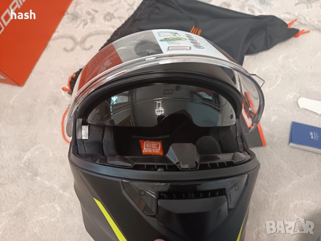 Мотоциклетна каска ORIGINE с Bluetooth, сгъваема, интегрална каска ECE с двоен визьор, снимка 12 - Спортна екипировка - 52582809