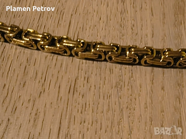 Ланец и гривна кралска плетка , снимка 4 - Бижутерийни комплекти - 53950257