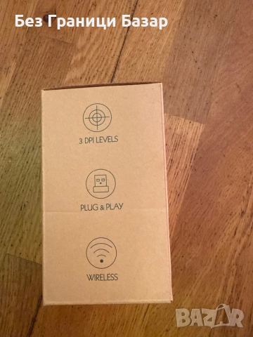 Нова безжична мишка с удобен скрол за лаптоп работа офис PC игри, снимка 3 - Клавиатури и мишки - 51688323