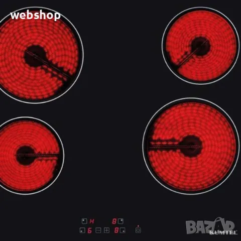 Керамичен Плот за вграждане с 4 котлона KUMTEL , Гаранция 24 месеца, снимка 2 - Котлони - 46924178