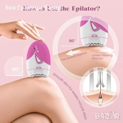 Нов Епилатор за жени с 36 пинсети и LED светлина – безжичен модел за жени, снимка 4 - Епилатори - 52156038