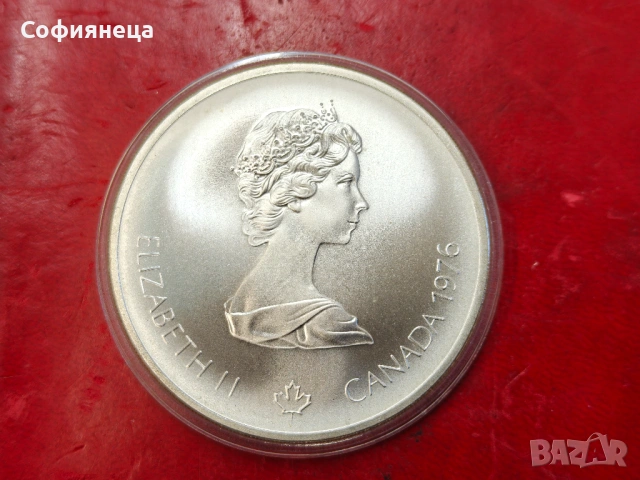 Канада 10 долара 1976 XXI летни олимпийски игри, Монреал 1976 г., снимка 2 - Нумизматика и бонистика - 53641202