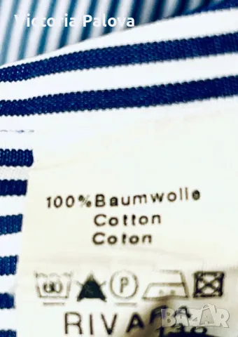 Луксозна скъпа риза VAN LAACK тънко райе, снимка 8 - Ризи - 49745987