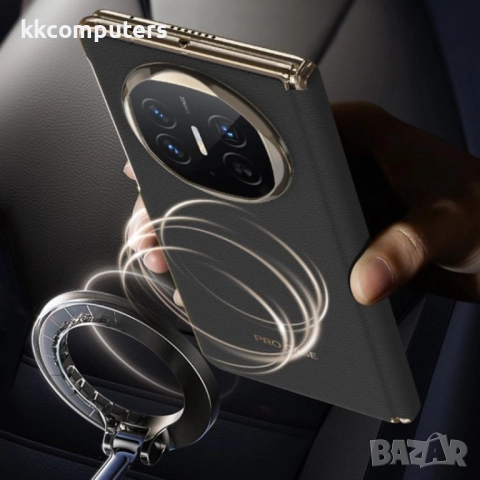 Huawei Mate X6 Ultra thin Hinge Leather /Magsafe Калъф и Протектор, снимка 9 - Калъфи, кейсове - 51955353