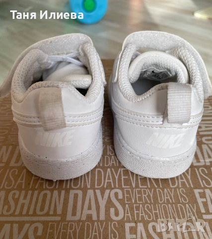 Бебешки обувки / маратонки Nike Court Borough с велкро, снимка 7 - Детски маратонки - 45056338