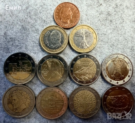 2 лота от Евро монети: 1 лот от 11монети, 2 лот от 28 монети, снимка 4 - Нумизматика и бонистика - 53452721