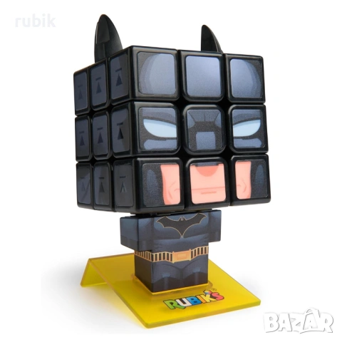 Оригинален магически пъзел Rubik's Batman Cube 3x3x3 - С цветни пластини, снимка 2 - Игри и пъзели - 45822926