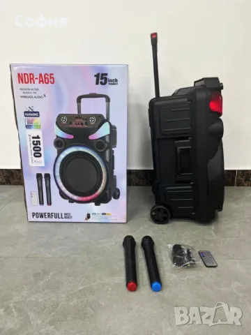 Караоке тонколона 15" Woofer NDR-A65, снимка 2 - Караоке - 47296702