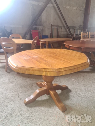 масивна осмоъгълна маса внос от Европа