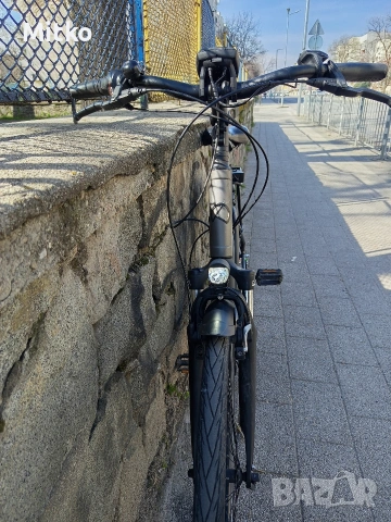 28 цола електрически алуминиев велосипед с 7 скорости усилени капли амортисьори като нов, снимка 5 - Велосипеди - 53778927