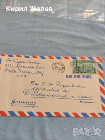Стар пощенски плик с марки и печати Санта Барбара Америка за КОЛЕКЦИОНЕРИ 45780, снимка 1 - Филателия - 46414369