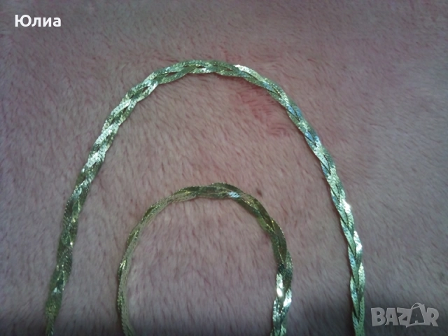 925 к-т плетеница, снимка 6 - Колиета, медальони, синджири - 52208436